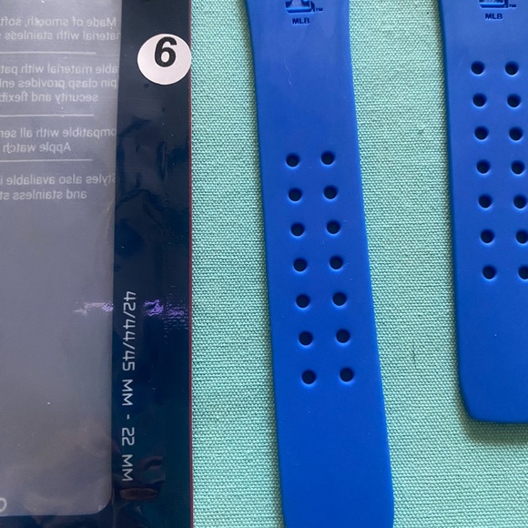 MLB Texas Rangers Blue Smartwatch Band - Picture 2 of 2